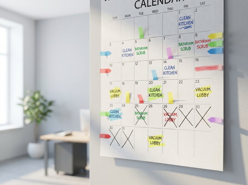 Calendrier avec notes et couleurs par jour