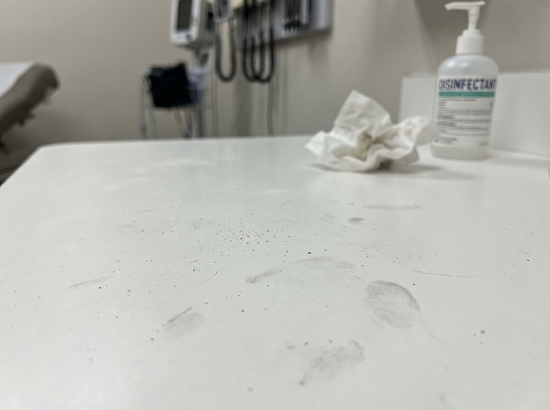 Désinfection zone médicale